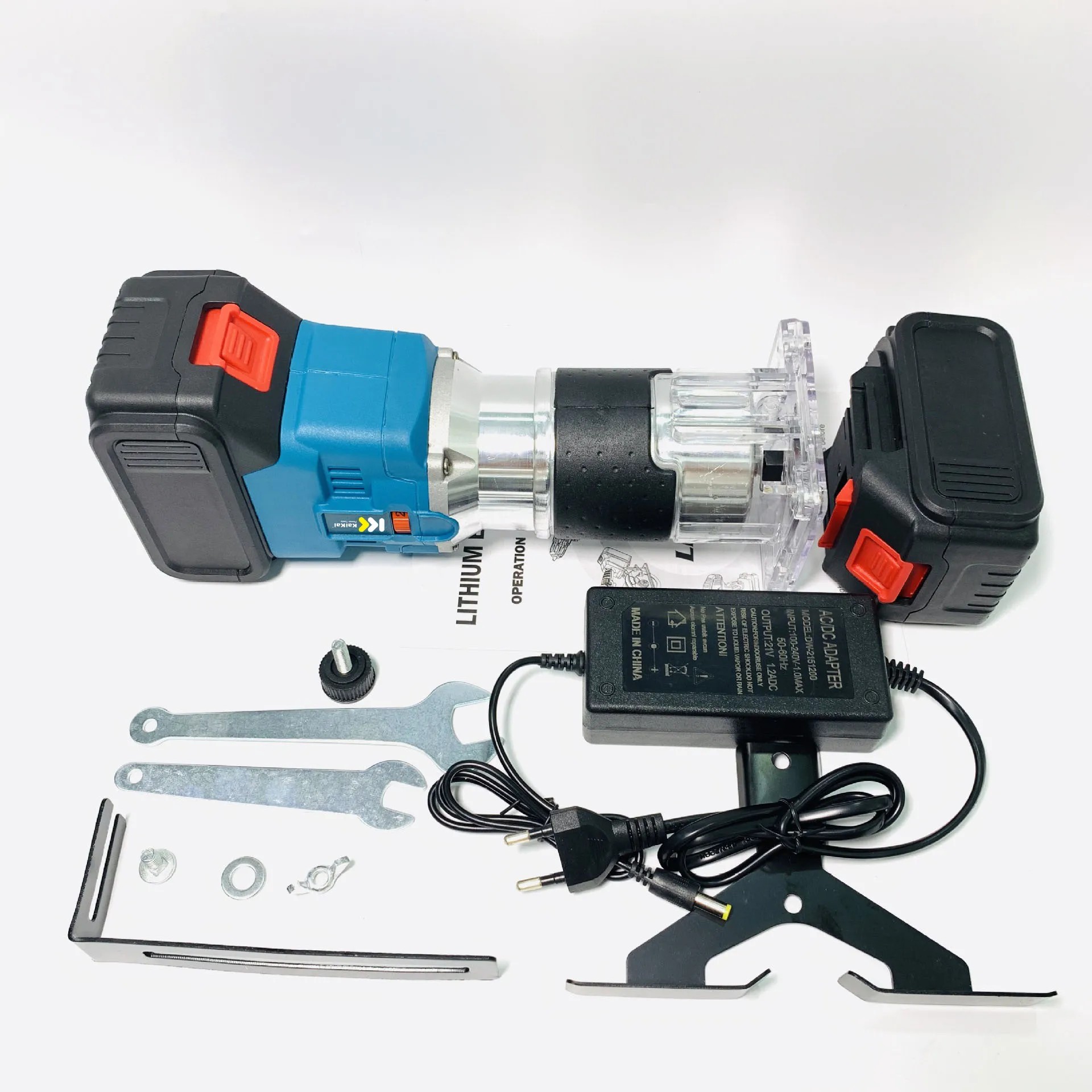 Portable Adjustable Speed Cordless Wood Router Edge Trimming Machine Brushless Lithium Electric Trimmer for Woodworking
