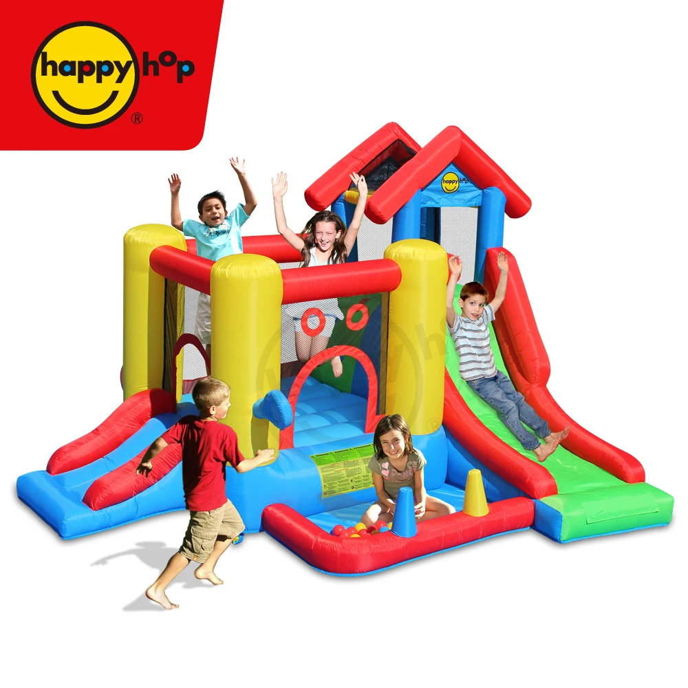 Надувной батут Happy Hop для детей-9019 7 в 1 игровой домик многофункциональный