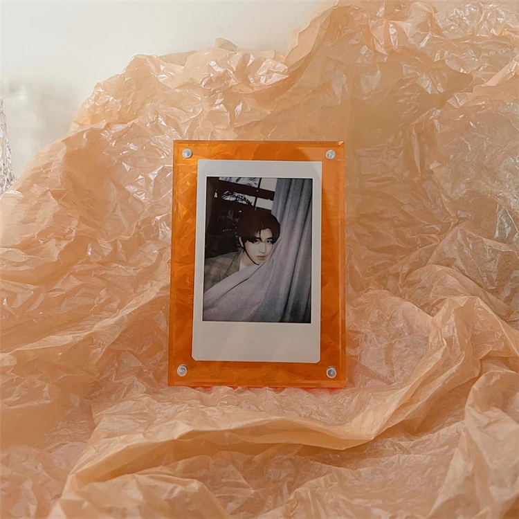 Wholesale Custom Magnetic Three-inch Photo Frame Acrylic Transparent 3 Inch Card Display