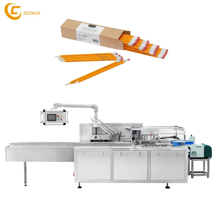 Multi Function Cartoning Machine Snack Biscuit Cake Pie Chocolate Paper Box Pen Pencil Packaging Machine