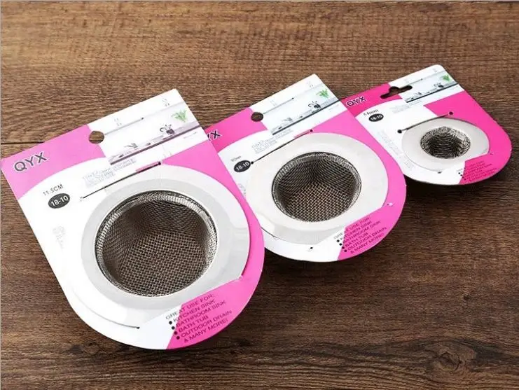 4.5 Inch Diameter Rim Heavy Duty Stainless Steel Kitchen Sink Basket Strainer, Large