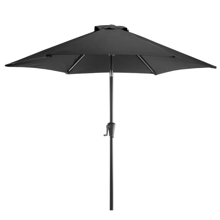 
Soild Color Simple Garden Parasol Outdoor Stand Vintage Patio Umbrella 