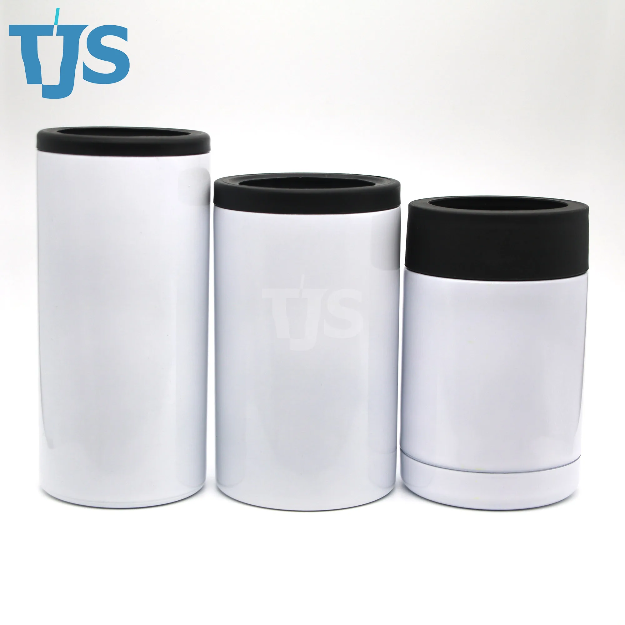 Can coolers ready to ship TJS 2021 sublimation hot sale vacuum insulated double wall 12oz high quality can cooler