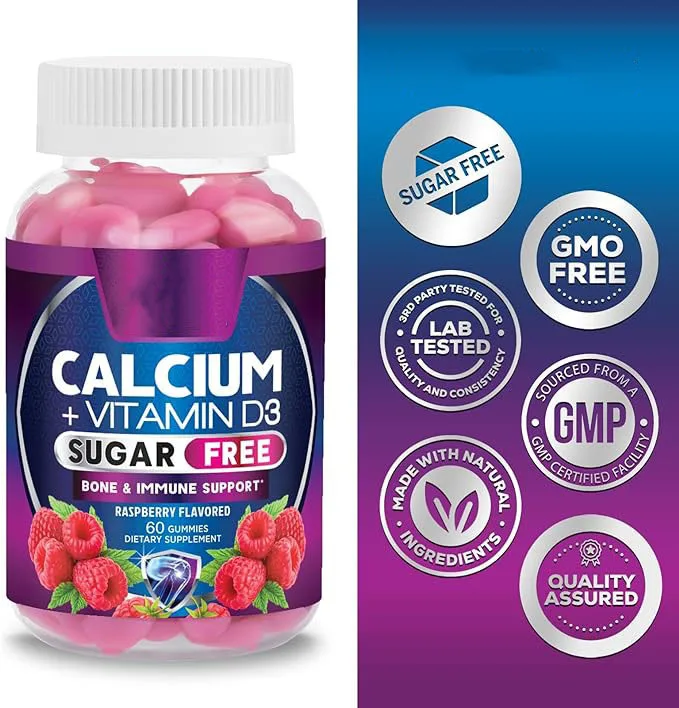 Private Label Vitamin D3 Gummies With Diet Calcium Gummy For Kids