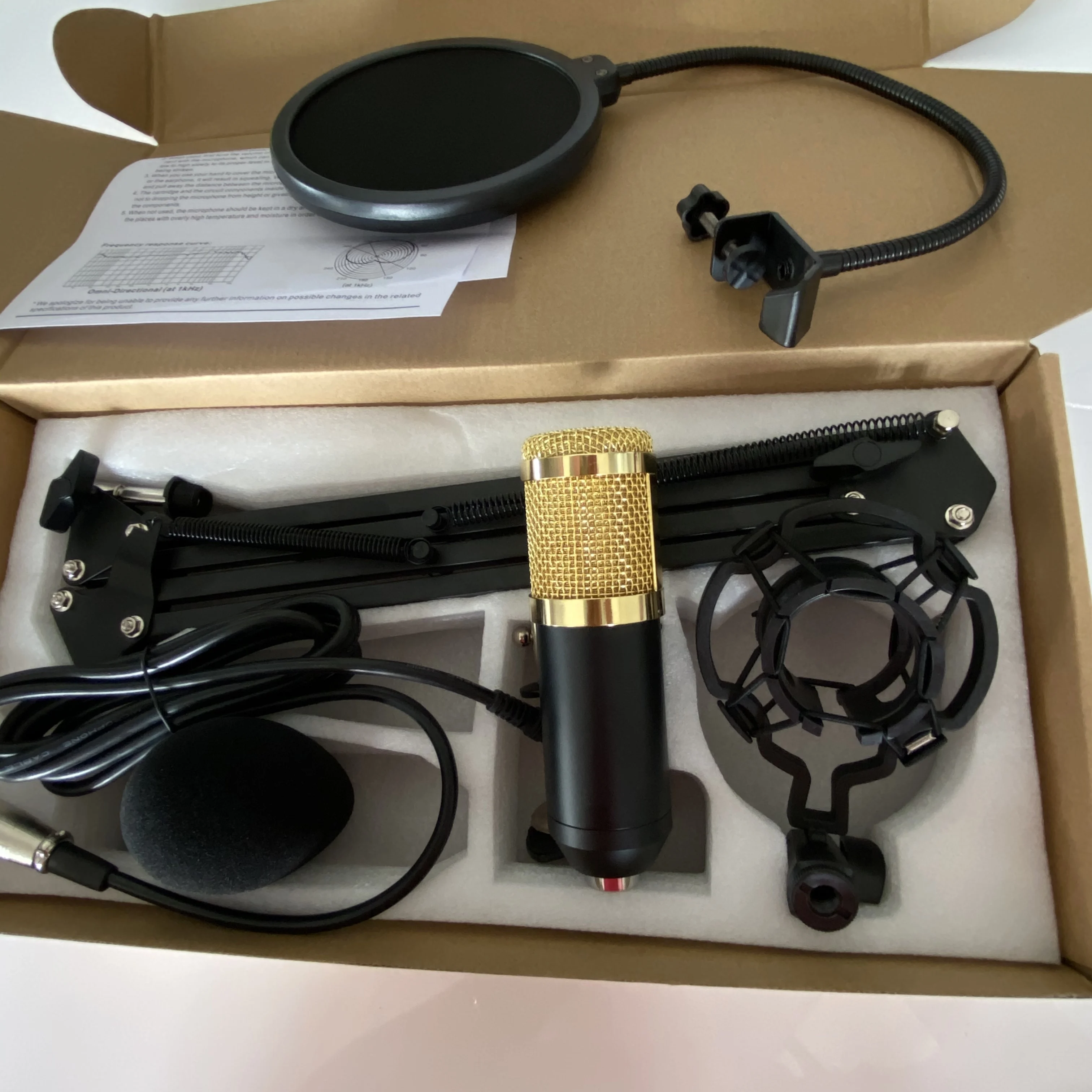 Высококачественный Профессиональный видеомикрофон BM800 набор с подставкой для живого караоке HD-Аудио Микрофон