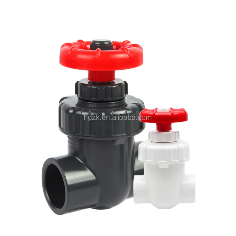 PVC Gate Valve Low Pressure High Temperature DN 65 Flange Connection Gate Valve for Gas Water