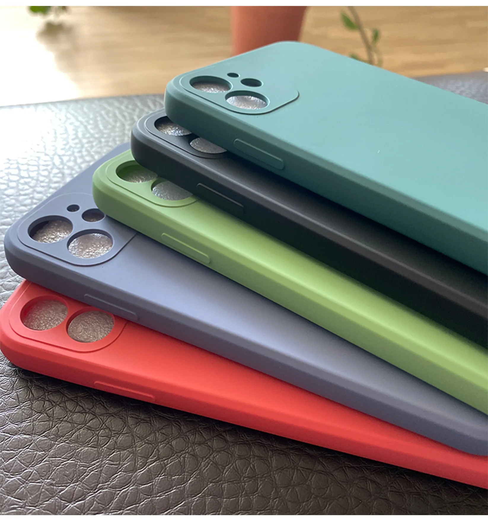  Новые противоударные чехлы из жидкого силикона для телефонов Samsung iphone 11 12 Pro Max