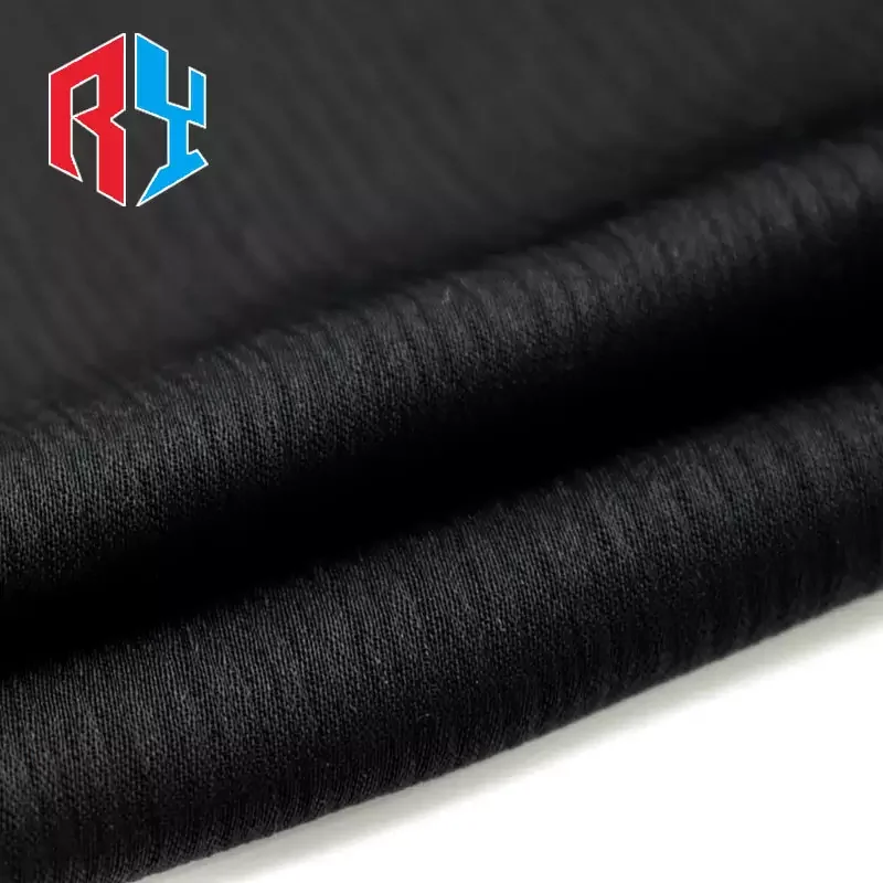 Shaoxing professional  wholesale plain high quality dubai jet black nida zoom abaya fabric for women muslim dress