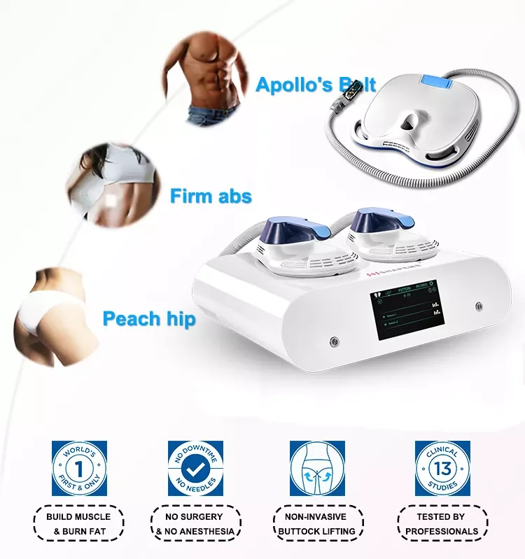 Portable Emslim Neo 2 Handle EMS RF Sculpting Muscle Body Tesla Sculpt Machine for Sale Can Be Used for Home and Commercial