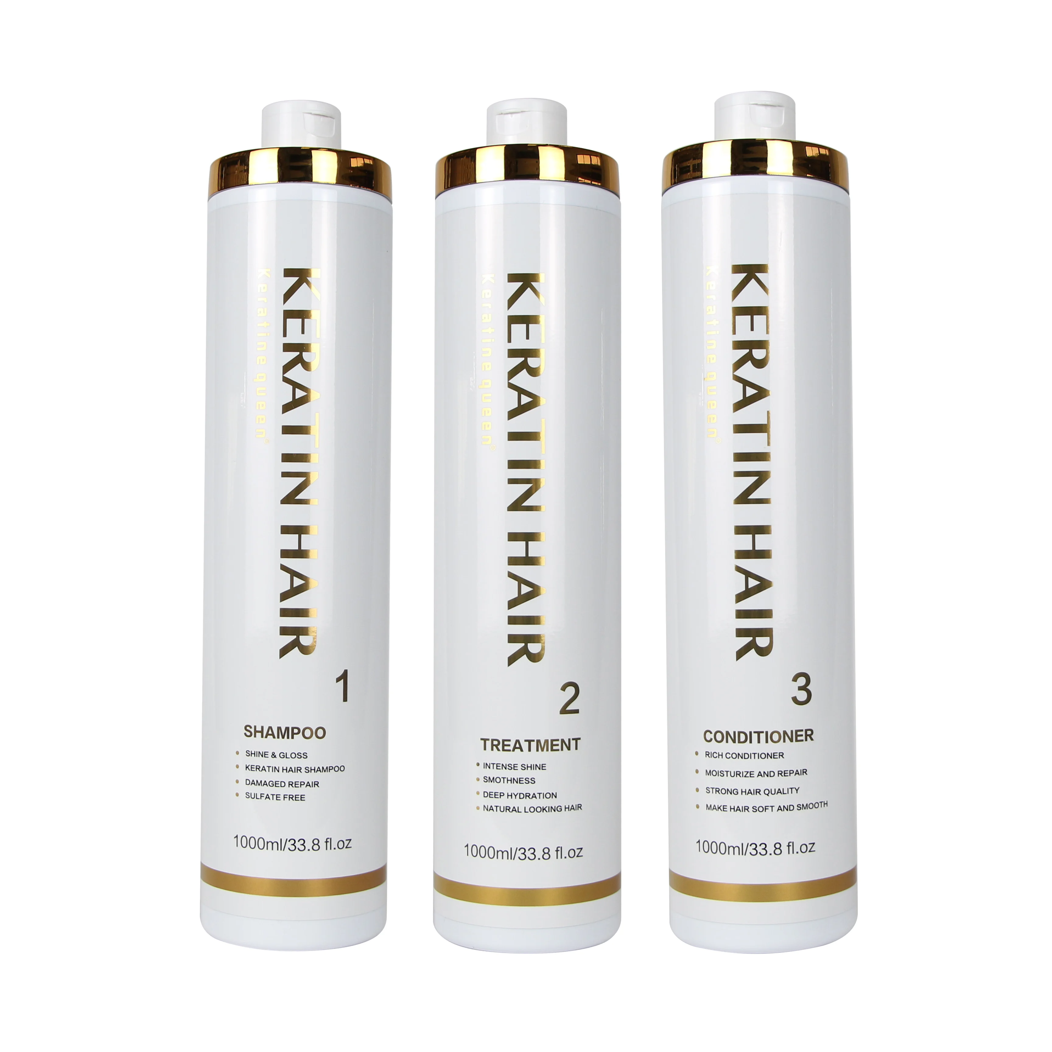 Professional Salon Brazilian Keratin Hair Treatment Curly Hair Straightening Smoothing Straightening Hair Treatment Set