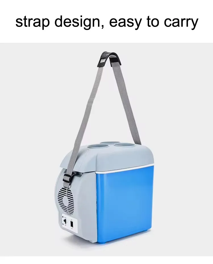 7.5 L Portable Car Refrigerator For Camping Travel Electronic Refrigerator Mini Drink Cooling Car Fridge Freezer