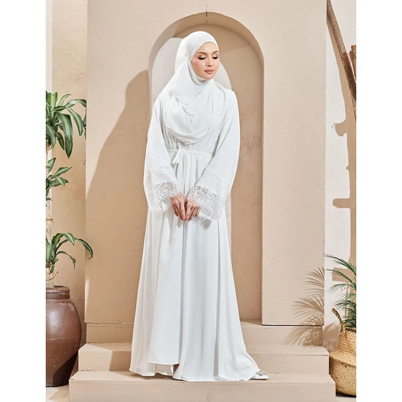 Tracksuits Hot Sell Islamic Women Clothing Clothes Stone Long Sleeve Abaya Muslim Robe Kimono Jubah Dubai