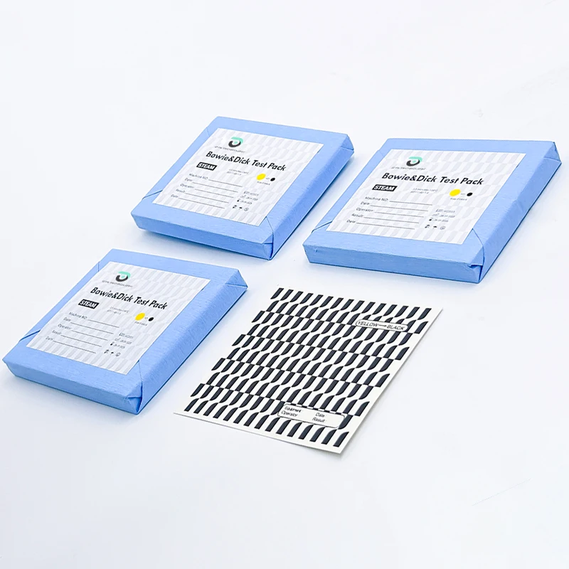 High Quality Medical Dental Use Sterilization Bowie & Dick Type Autoclave Test Pack