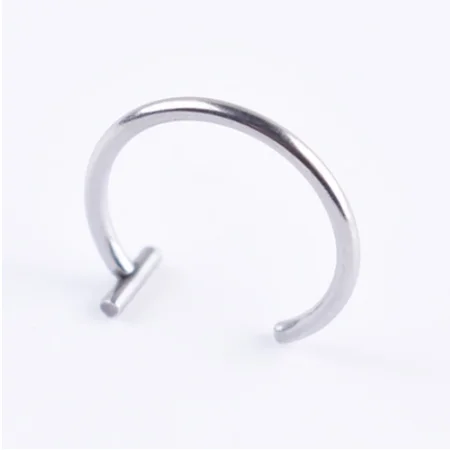 Women lips Rings Titanium steel Nose Ring   Ring Septum Piercing Clip On mouth   Piercing Body Clip Hoop