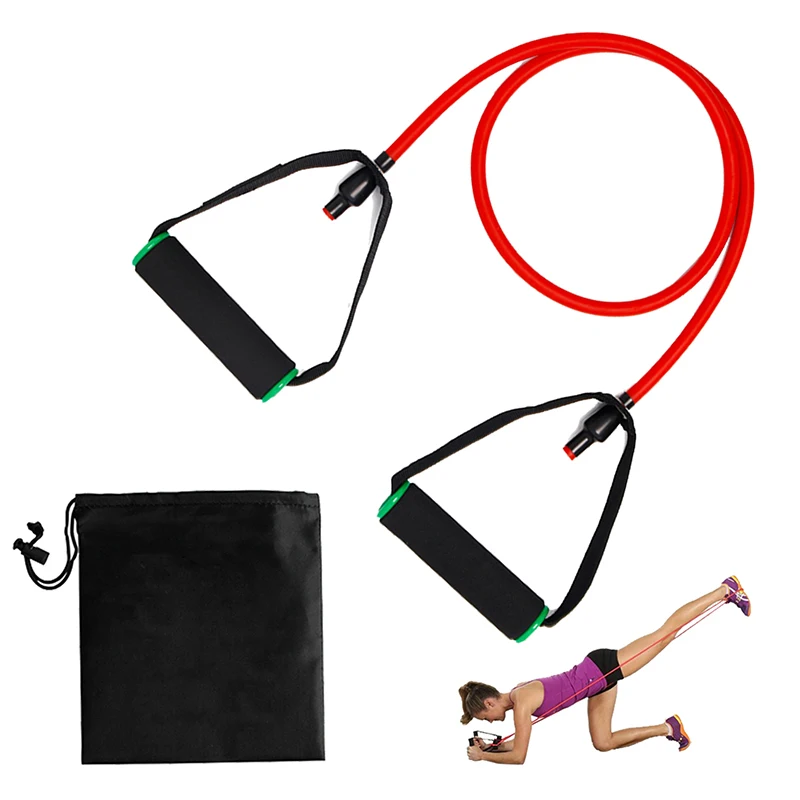 Training Cross Workout Elastic Running Fitness Silicone Ankle Straps Yoga Gym Custom Logo Latex Exercise Resistance Tube Bands