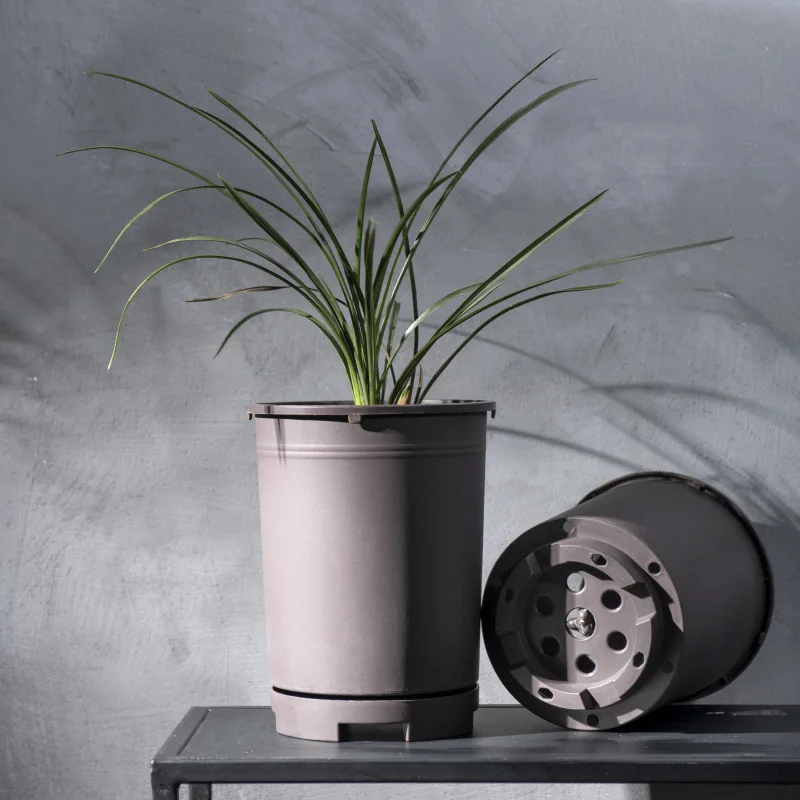 Черный галлоновый горшок для балкона, детский садовый пластиковый горшок, цветочный горшок, модульные коробки, садовые контейнеры