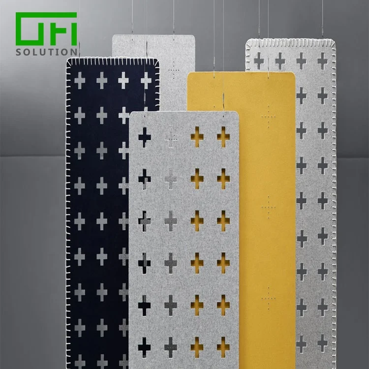 Hot Selling Customized 100% PET Polyester Sound Insulation Acoustic Panel Acoustic Screen Room Divider