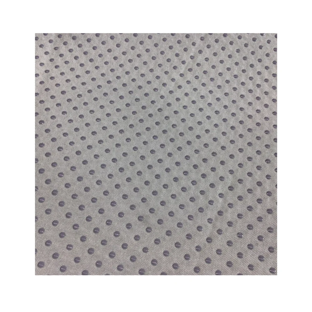 Drip Plastic Patch  Anti-slip Fabric 100% Polyester Microfiber Fabric Anti Slip Silicone Dot Fabric For Non-slip Mat