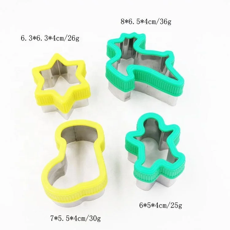 
Kids baking cookie tools 16pcs stainless steel christmas sandwich cookie cutter Mould set 