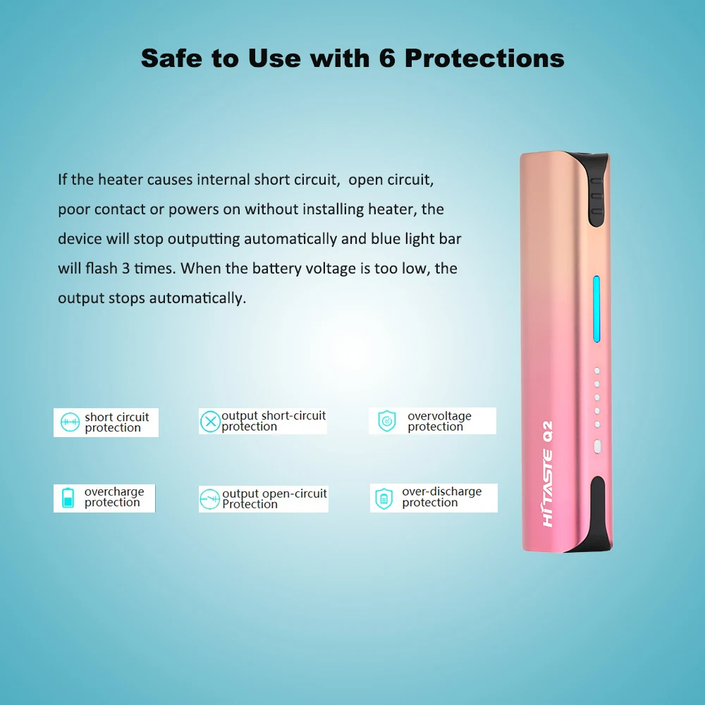 Factory wholesale smoke-free product Hitaste Q2 Heated Tobacco Product for tobacco sticks