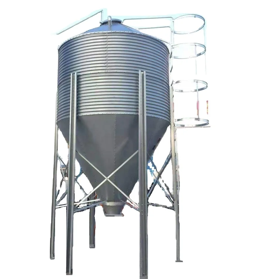 Factory Supply High-Performance Standard Parts 275g Double-Sided Galvanized Sheet Silo Chicken feed Silo