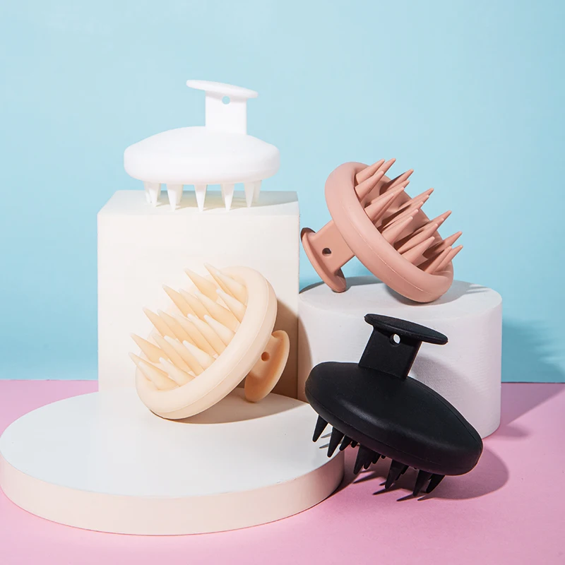 Dry and Wet Dual Hair TPE Wash Comb shampoo Brush Wet Massage Comb Hairs calp Massager Detangling Brush hair Brush Custom Logo