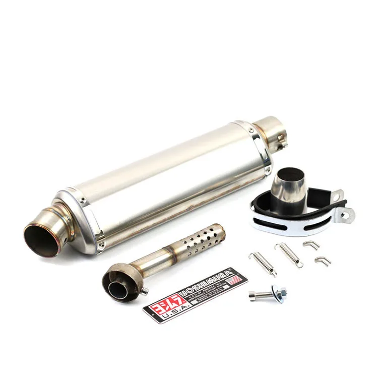 Muffler Silencer Killer Stainless Steel water transfer Motorcycle Triangle Exhaust Tail Pipe For pcx125 tmx530