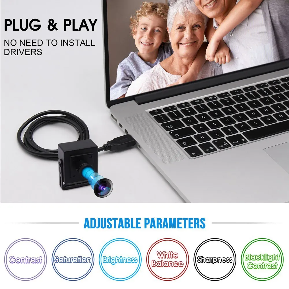 ELP 720P Wide angle USB Security camera 170 degree fisheye lens CMOS OV9712 UVC usb webcam for Mac Linux Android Windows