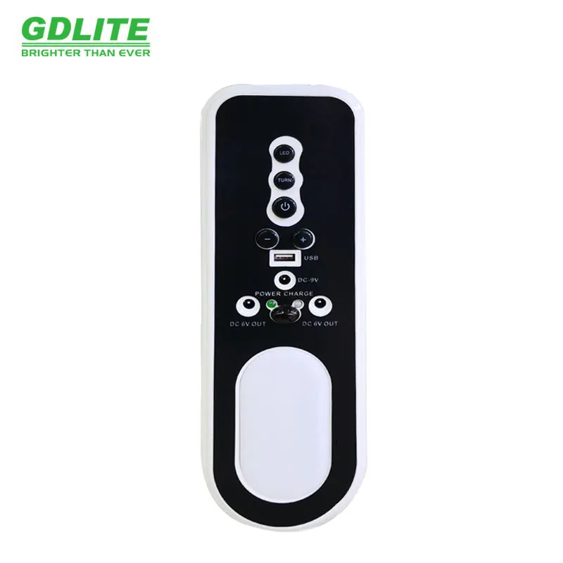 GDLITE hot selling 6V 16Inch 12V AC/DC High Quality Electric Rechargeable fan with remote control and Solar Panel 5 blades