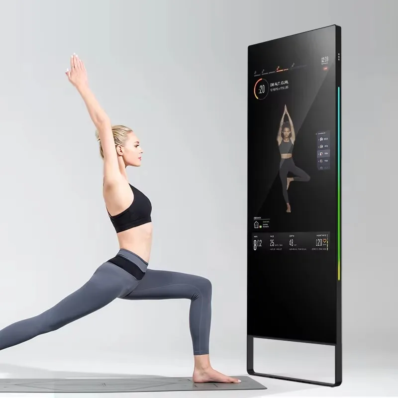 Smart home exercise mirror Android/Window smart fitness mirror AI artificial intelligence smart Gym Yoga dance Exercise mirror