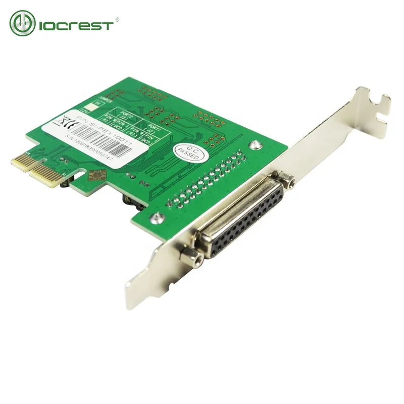 Бесплатная доставка PCIe AX99100 чипсет PCI-e карта контроллера с 1 портом DB-25 параллельный