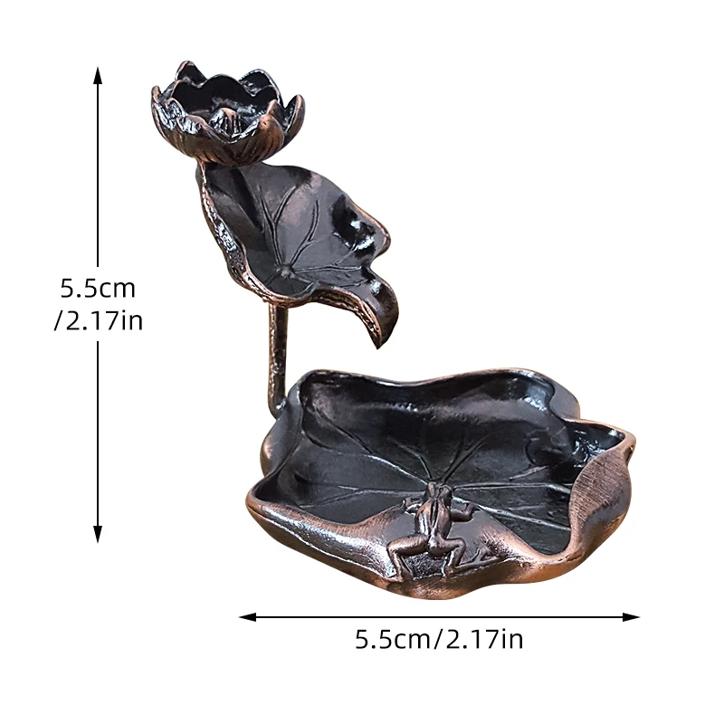 Incense Burner Lotus Waterfall Backflow Ceramic Censer Smoke Back Flow Cones Bullet Incense Holder Scented Gift  metal gifts