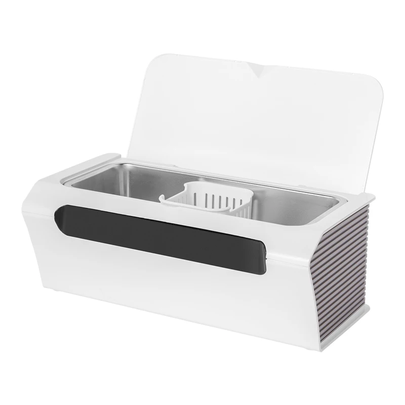 Ультразвуковой очиститель ювелирных изделий, 45 кГц, 500 мл, профессиональный Ультразвуковой очиститель с 4 цифровыми таймерами и емкостью SUS 304, корзина для очистки