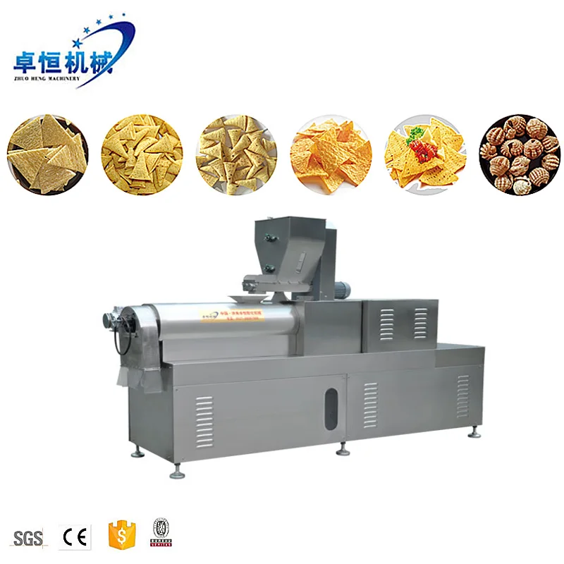 High Quality Energy Saving doritos/bugles nacho corn chips corn puffing fried chips making  machine