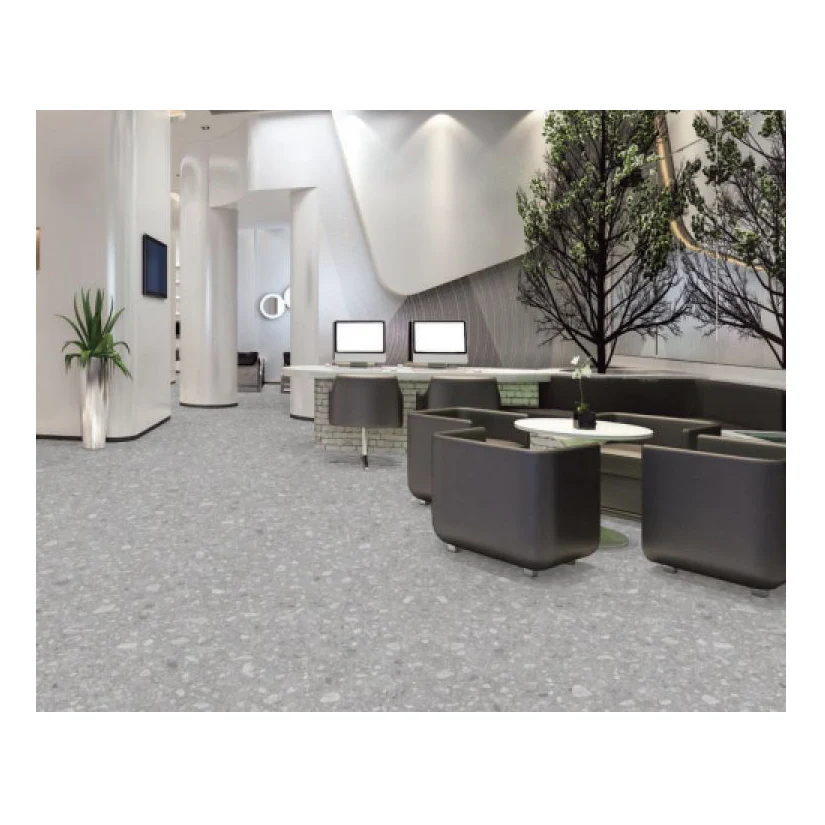 Office Interior Trendy Flooring SungwonIS Eigen heim2 Luxury Vinyl Flooring Tile TERAZZO designed as neutral tone of stone