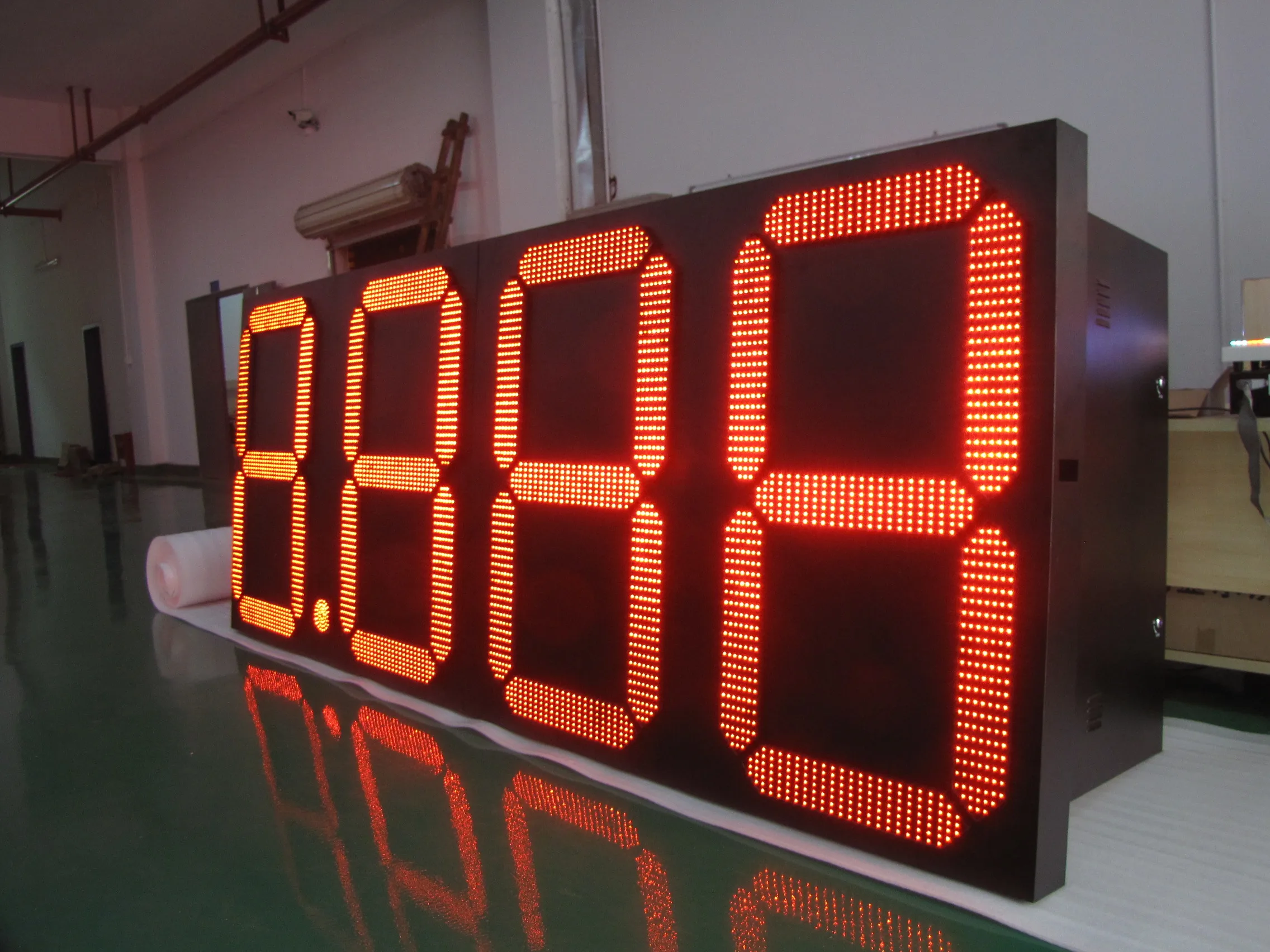 36-дюймовый красный 8 889/10 уличный большой светодиодный знак цены на газ для счета с китайского завода