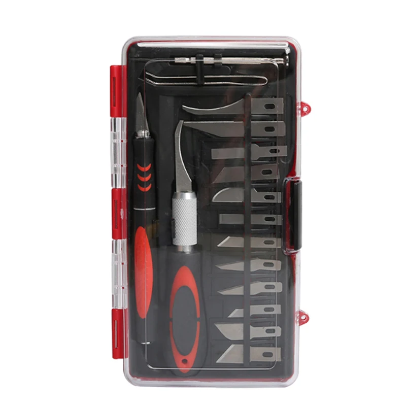 China Manufacture Best seller 16pcs Precision Knife Set suitable for Art Modeling Sculpture precision hobby craft knife set