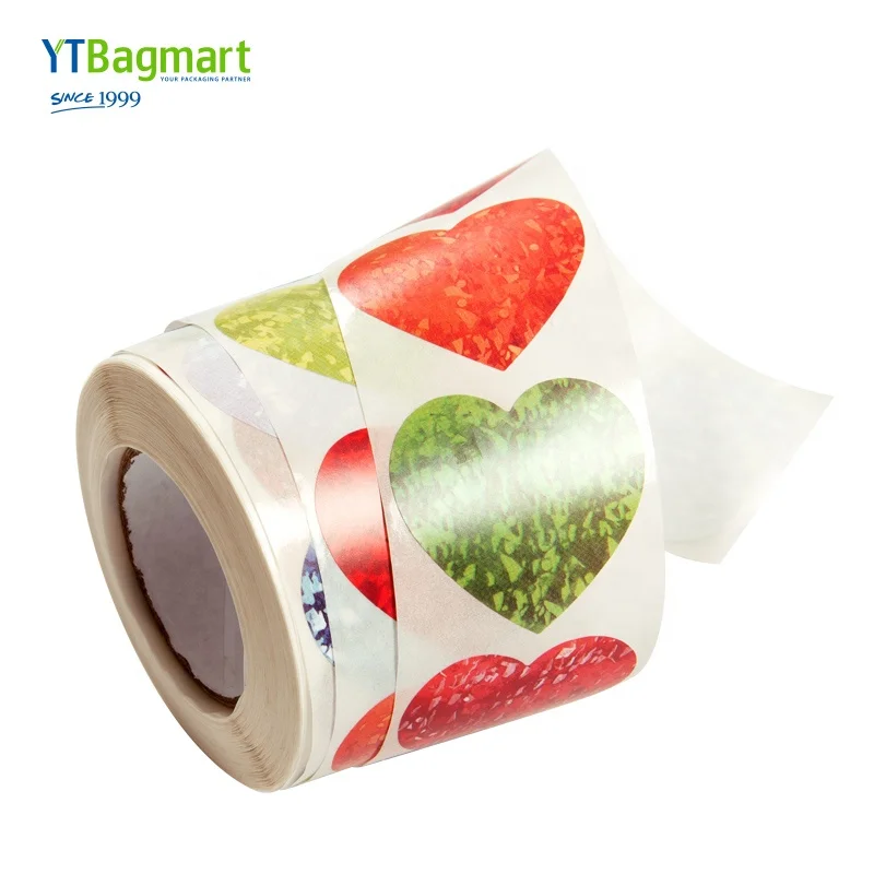 Roll Gold Foil printing paper Label Stickers for Gift Bag Decorations