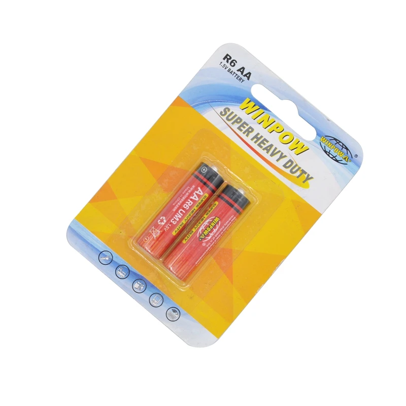 1.5V Carbon Zinc R6 AA Dry Battery For Remote Control