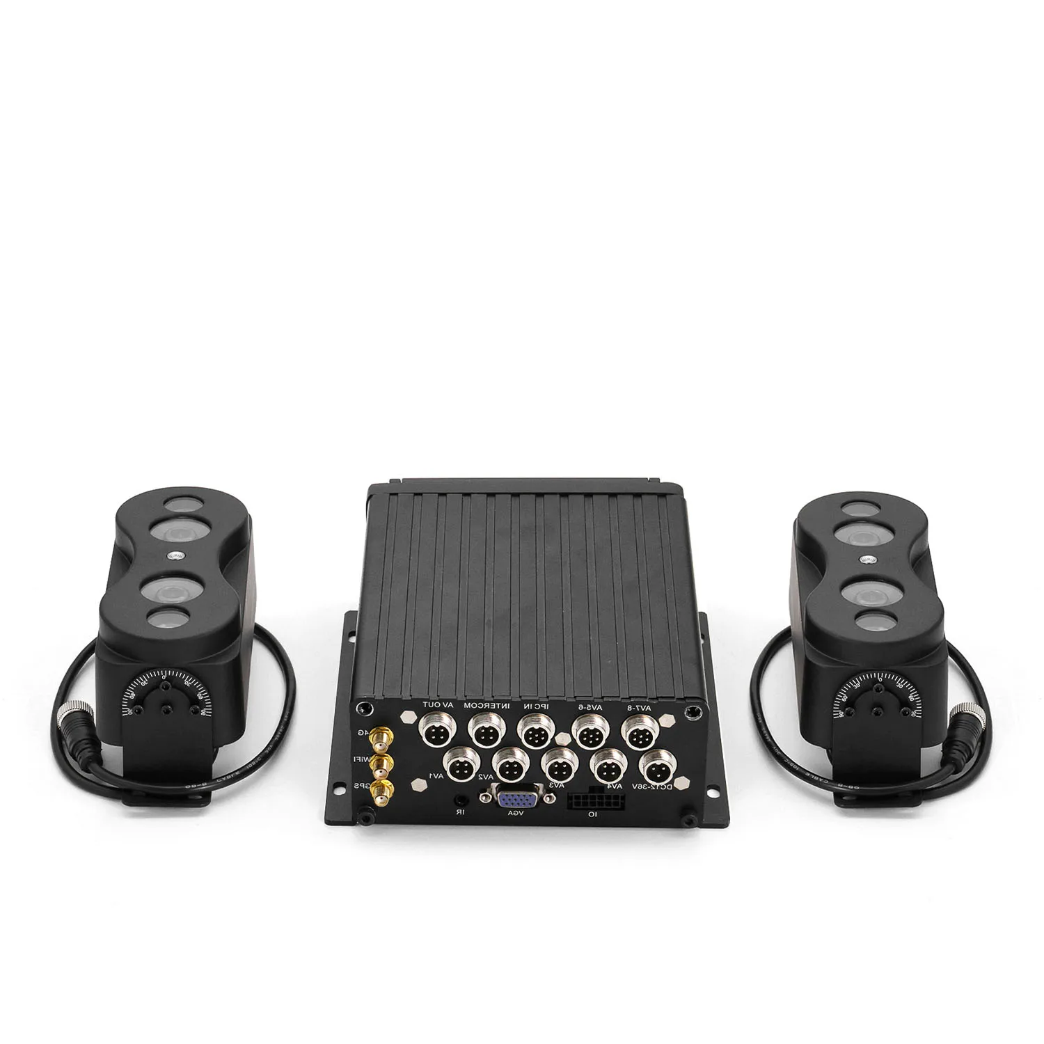 FL & OEM 2 Door 3D Binocular School Bus Fleet Management System 4G GPS Mobile DVR Bus  Passenger Counting Sensor Kits