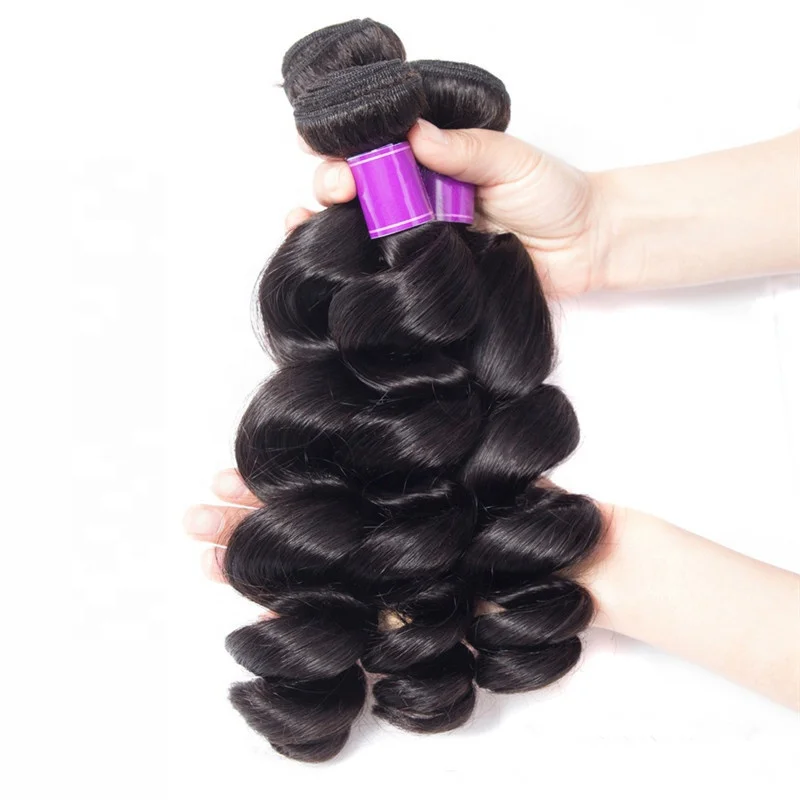 Wholesale 12A Raw Virgin Indian Remy Human Hair Bundle Southeast Asian Cuticle Aligned Human Hair Loose Wave Bundles