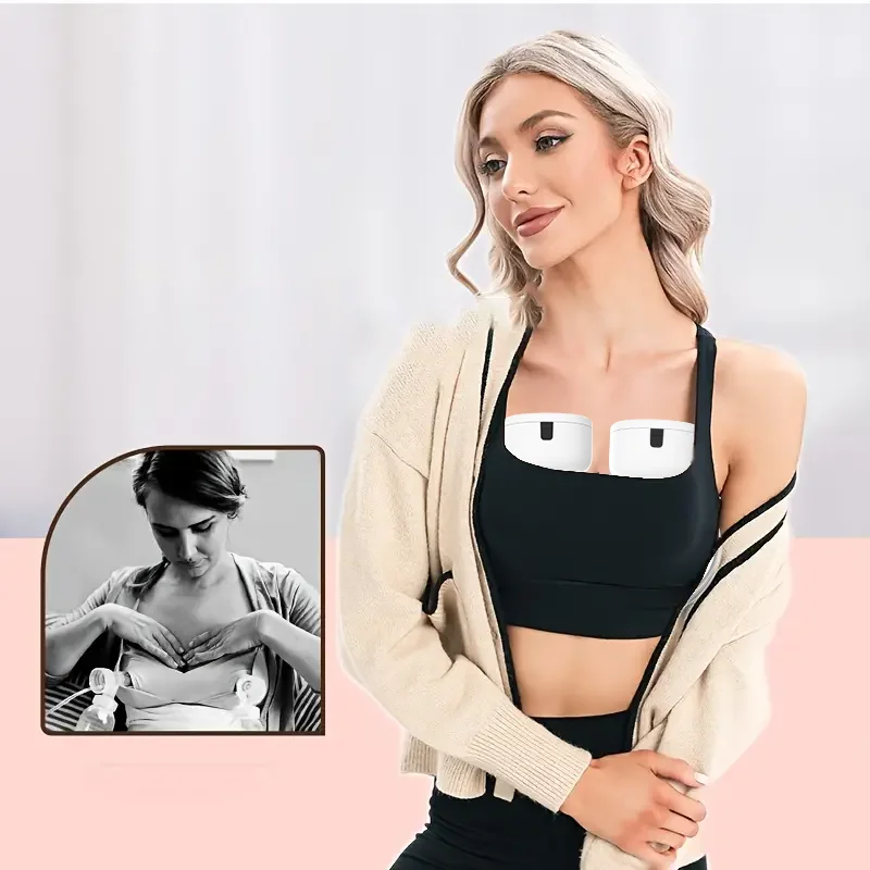 Customize Hot Sale Bpa Free 3 Modes 9 Levels With Lcd Display Silicone Portable Wireless Electric Wearable Electric Breast Pump