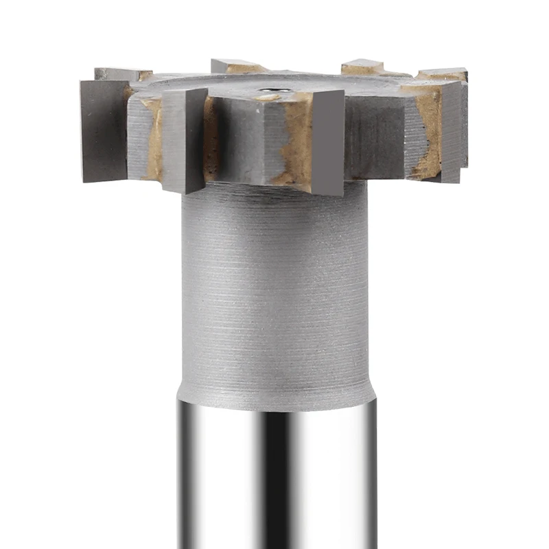 T cutter milling cutter CNC machining center slotting straight shank HSS high-speed steel T slotting cutter