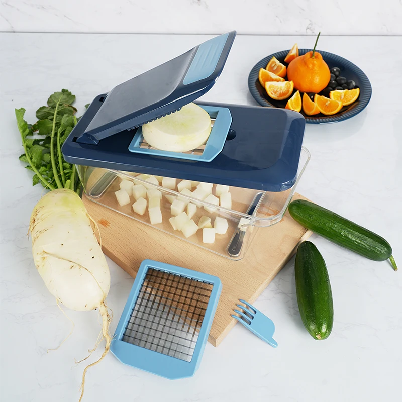 Vegetable Cutter Shredder With Container Salad Cutter Grater Vegetable Chopper Slicer Dicer