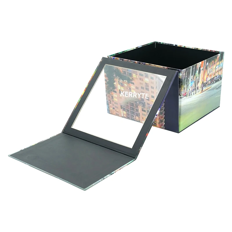 Custom Logo Snapcap Foldable Gift Boxes Hat Paper Packaging Gift Box Baseball Cap Gift Box With Clear Window