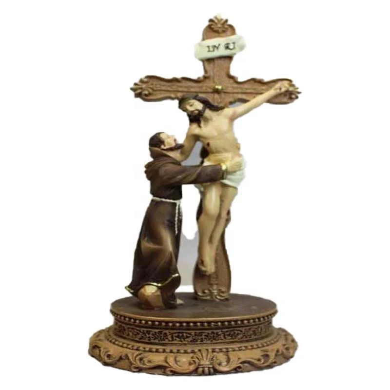 Traditional resin religious Jesus crucifix Cross Decoration