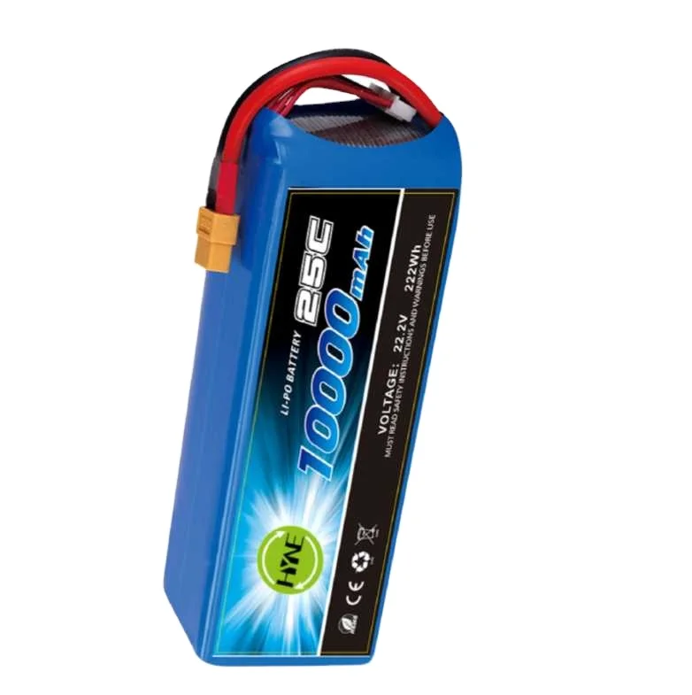 22.2V 10000mAh LIPO Battery OEM 250A 25C HP High Rate Lithium Ion Batteries Pack for FPV Drone UAV Fixed-wind Vtol Multi Rotor