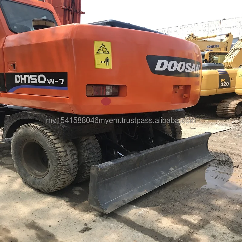  Высокое качество используемом состоянии Низкая цена оригинальный DOOSAN DH150w-7 колесный экскаватор для