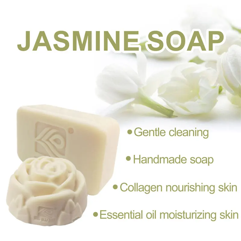 Jasmine Skin Care Facial and Body Cleansing body Soap Collagen Hand made Soap