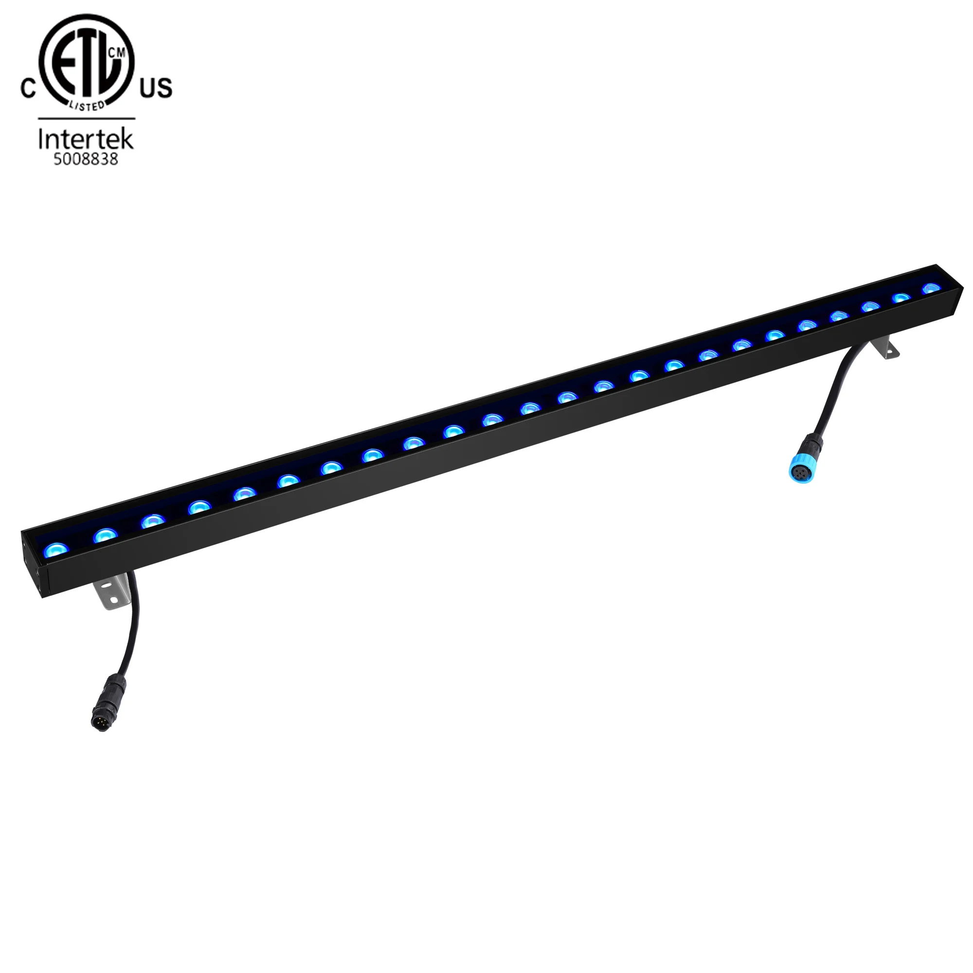 
High Brightness External Slim RGB Colorful DMX512 25W 50W Led Wall Washer Light For Hotel Lighting 